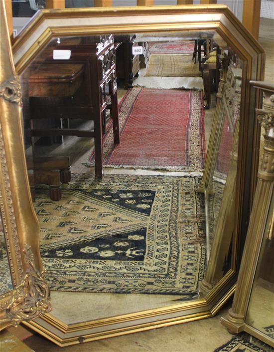 Large gilt frame mirror